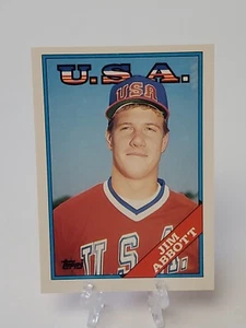 1988 Topps Traded #1T Jim Abbott Rookie Card RC - Bild 1 von 2