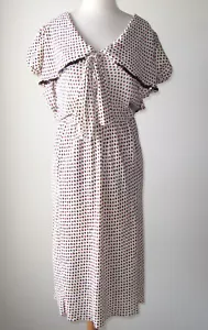 Vestido DAVID SZETO Blanco Estampado Seda Lentejuelas Adornado 38 6 - Imagen 1 de 4