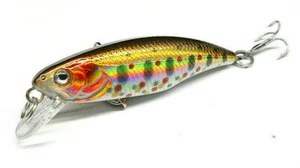 Señuelo Micro Trucha Percha 52 mm 4,5 g hundimiento bamboleo agresivo 0,2-0,8 m #14 agudos - Imagen 1 de 31