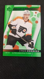 2022-23 SP AUTHENTIC LINUS HIGBERG #ed 15/199 LIMITED GREEN FUTURE WATCH ROOKIE