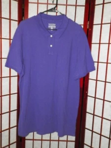 Sonoma Weekend Polo Shirt XL Purple SS 2 Button - Picture 1 of 3