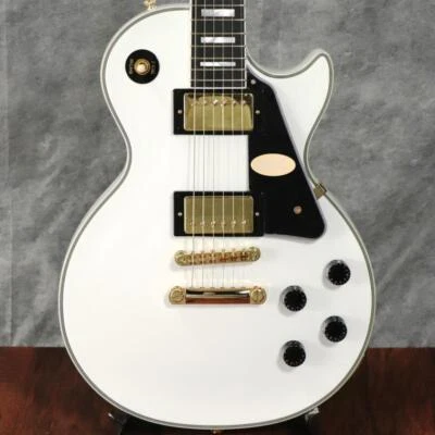 Epiphone Inspired by Gibson Custom Les Paul Custom Alpine White with gig bag - Image 1 of 4