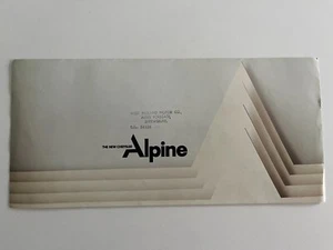 CHRYSLER ALPINE 1.3 GL 1.4 S Fold Out Launch Teaser Brochure September 1975 - Picture 1 of 1