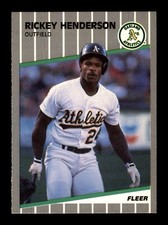1989 Fleer Update #U-54 Rickey Henderson Oakland Athletics