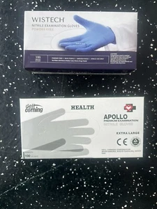 Wistech Powder Free Nitrile Medical Exam Gloves - Pack of 1000, Size L - Picture 1 of 4
