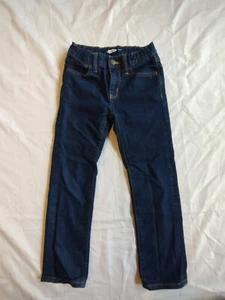 Old Navy Boys Size 7 Denim Jeans Pants Skinny Built In Tough Adjustable waist. - Picture 1 of 12