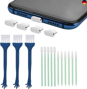 cobee Typ C Handy Reinigungsset, 17 teiliges USB C Metall Anti Staub Stecker - Bild 1 von 7
