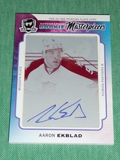 2014-15 The Cup Aaron Ekblad Rookie Masterpiece 1/1 AUTO Magenta Printing Plate