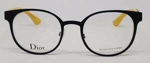 Christian Dior CD3781 Black/Pink MKF Round Metal Eyeglasses Frame 50-20-145 New - Picture 1 of 5