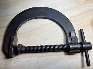 Vintage Mauser Adjustable 4 3/8" C Clamp in Good Working Condition - Picture 1 of 8