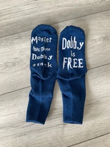 HARRY POTTER THEMA ""DOBBY IS FREE"" SOCKEN.. BRANDNEU.. GRÖSSE 4-8.. - Bild 1 von 1