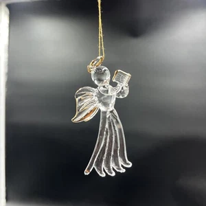 2002 LifeWay Christmas Angel Glass with Gold Color Trim Joy to the World - Picture 1 of 8