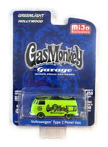 Greenlight 1:64 Volkswagen Type 2 Panel Van "Gas Monkey Garage" Model 51148B - Picture 1 of 6