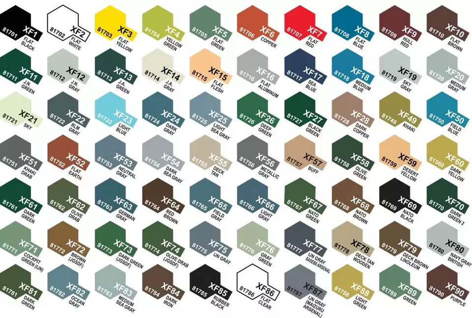 Tamiya XF Series Flat Acrylic Paint 23ml Large Bottle - Image 1 of 1