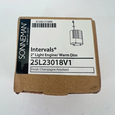 Sonneman 25L23018V1 间隔 2 英寸灯引擎/暖暗 — 第 1/4 张图片