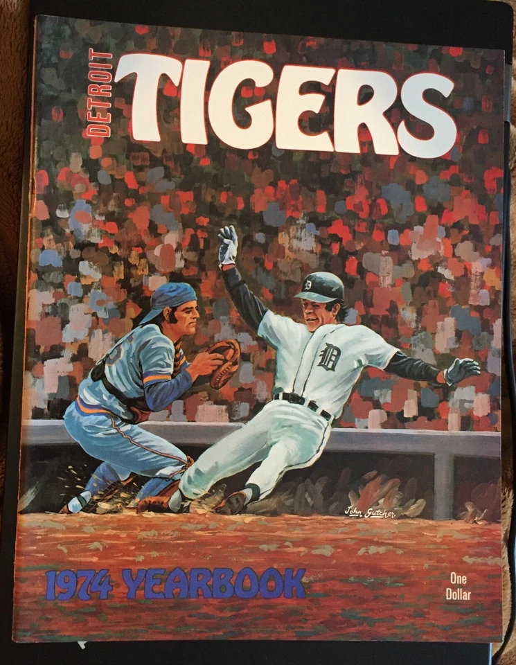 1974 TIGERS YEARBOOK - MINT - KALINE,COLEMAN, CASH  - Image 1 of 1