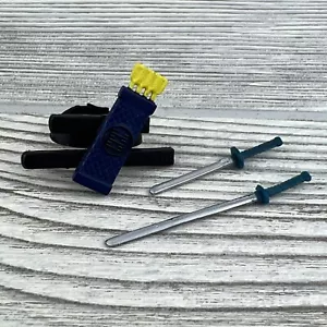 G.I. JOE - BACKPACK QUIVER Complete w Swords! - Action Figure ACC - Storm Shadow - Picture 1 of 7