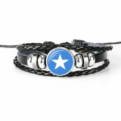 Damen Herren Surferarmband Somalia الصومال Chunk Armband Geschenk Bracelet Neu - Bild 1 von 3