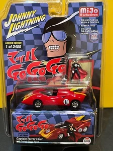 1/64 JOHNNY LIGHTNING SPEED RACER CAPTAIN TERROR'S CAR #11 & FIGURINE RED MIJO - Imagen 1 de 2