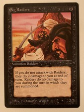 Magic The Gathering MTG Arabian Nights Erg Raiders Dark NM (Beta Bob)