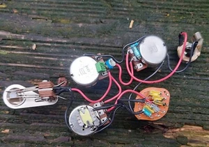 Custom Gibson EB-3 Wiring Harness 3/w Toggle 6/w Varitone Bourns Pots - Picture 1 of 4
