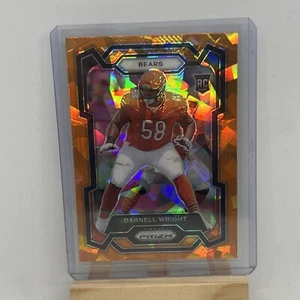 2023 Panini Prizm Football Darnell Wright Rookie RC Orange Cracked Ice Bears SP - Bild 1 von 2