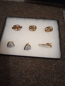 2 Lots Of Vintage Tie Clips And Cufflinks - Picture 1 of 1