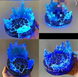 Base modello piattaforma battaglia scena ghiaccio/fiamma luce led anime per action figure - Foto 1 di 24