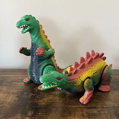 Vintage 80s Radio Shack Godzilla Stegosaurus Dinosaur Figure - Image 1 of 4