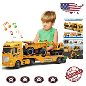 Interactive 3-in-1 Construction Truck Toy for Boys & Girls - Ages 3-8 Years Old - Picture 1 of 9