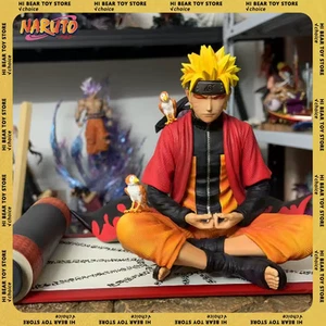 Uzumaki Naruto 16cm Anime Action Figure, Meditation Pose Statue, Collectible - Picture 1 of 7