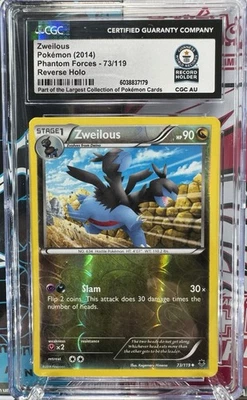 Zweilous 73/119 Reverse Holo CGC World Record  1 Of 1 - XY Phantom Forces - Image 1 of 4