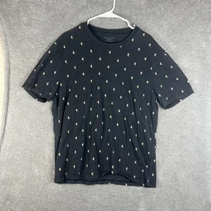 AllSaints Shirt Mens Large Lightning Bolt Oversized Fit Graphic Tee Portugal - Picture 1 of 7