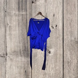 Top City Chic para mujer talla grande azul enredado talla L - Imagen 1 de 3