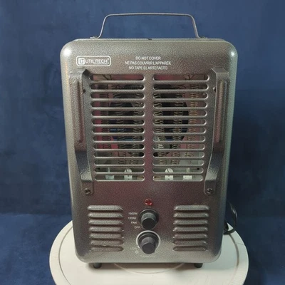 Utilitech H-3013 1500Watt Utility Electric Fan Space Heater w Thermostat - Image 1 of 4