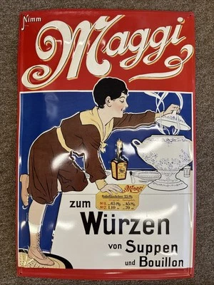 MAGGI BLECHSCHILD   59 x 39 cm - Bild 1 von 3