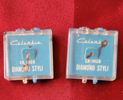 LOTE RARO DE 2 CARTUCHOS RONETTE COLUMBIA DIAMOND STYLI CR-IMGD VINTAGE FONOGRA Foto 1 de 4