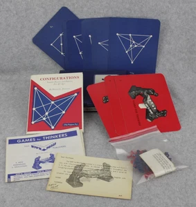Configurations Travel Game For Thinkers Harold Dorwart WFFN Proof MINT Free Ship - Picture 1 of 14