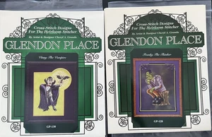 Patrones de punto de cruz Glendon Place Franky The Thinker & Vinny The Vampire - Imagen 1 de 6