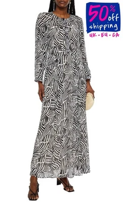 Vestido largo línea A MISSONI IT40 US4 UK8 S estampado cebra hecho en Italia PVP €1657 Foto 1 de 4