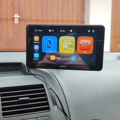 Tragbarer Wireless Apple CarPlay Autoradio Android Auto Touchscreen GPS 7 Zoll - Bild 1 von 4