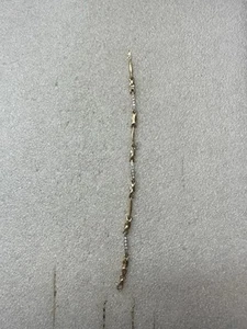 14k Yellow Gold & Gem 7” Bracelet 4.45 Grams  - Picture 1 of 17