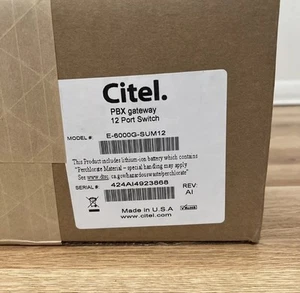 MCK CITEL Universal 6000 PBX Gateway 12 Port (E-6000G-SUM12) NEW OPEN BOX - Picture 1 of 3