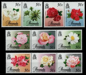 Bermudas 1989 - Mi-Nr. 555-564 ** - MNH - Rosas / Rosas - Imagen 1 de 1