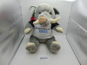 Build A Bear Plush Stuffed Animal Elephant St Louis Zoo Rocks Shirt 12" Tall - Picture 1 of 14
