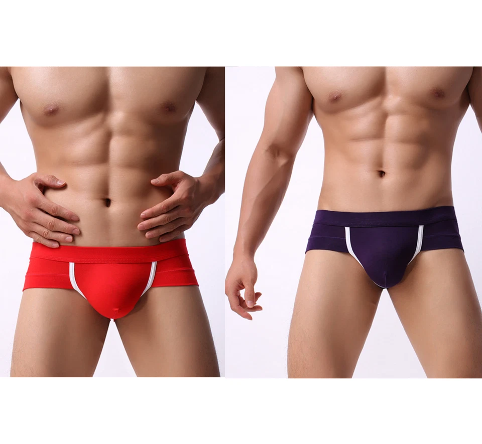 Ropa interior para hombre 2 PAQUETES calzoncillos ajuste contorneado bolsa cómoda calzoncillos deportivos de cadera Foto 1 de 2