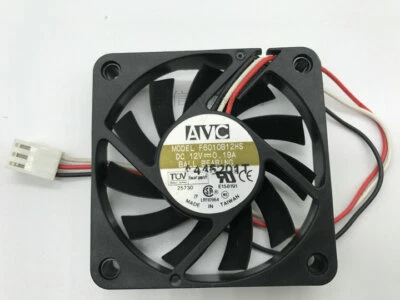 1pcs  AVC F6010B12HS DC12V 0.19A 60*60*10MM 6CM 60mm cooling fan 3pin - Image 1 of 3
