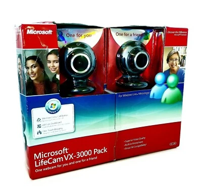Microsoft LifeCam VX-3000 Pack Two Web Cams New - Image 1 of 4
