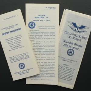 Folletos informativos y póliza de seguro de vida nacional de Estados Unidos 1965 vintage - Imagen 1 de 2