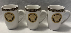 The House Of Florence Medusa Classic Black And Gold Cups X3 Preowned - Picture 1 of 20